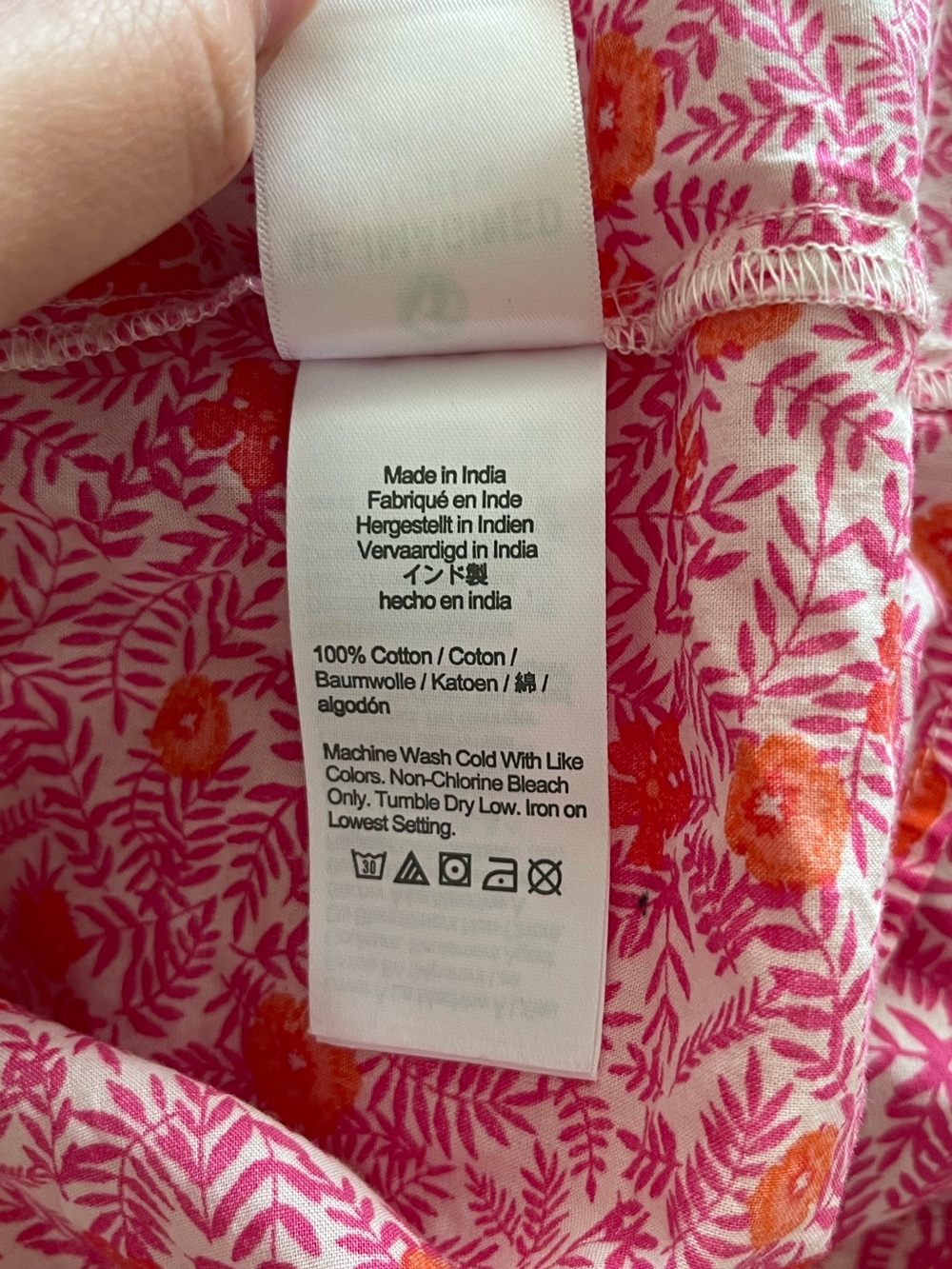 J.Crew Pink Floral Peasant Blouse Size Small 100% Cotton Puff Sleeve Top - Picture 8 of 8